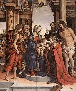 LIPPI, Filippino The Marriage of St Catherine gwt oil painting